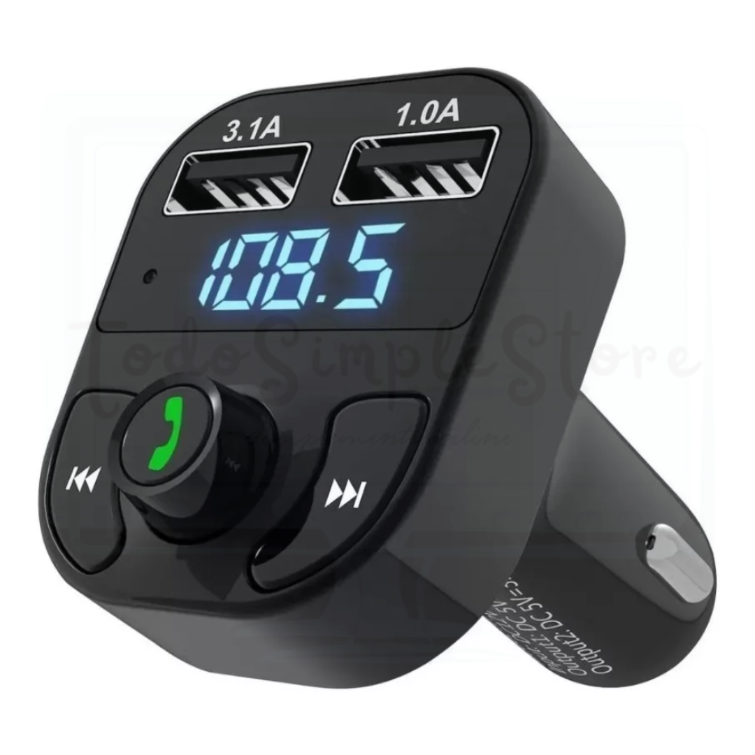 Receptor Bluetooth para Autos Fm Mp3