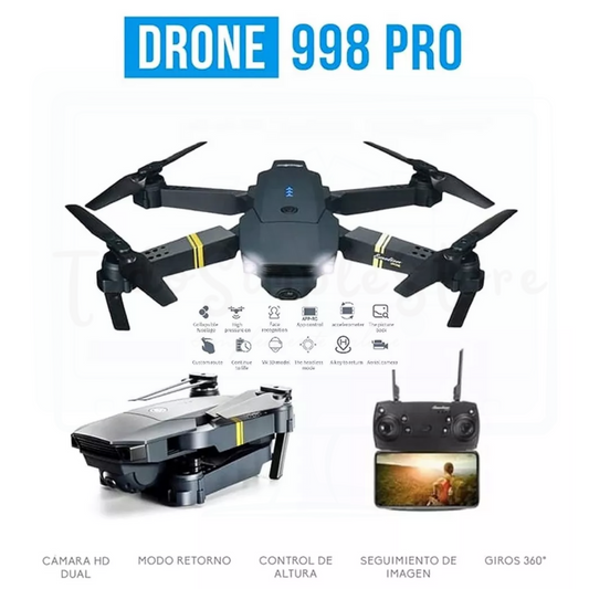 Dron Plegable con Cámara Wifi HD FPV