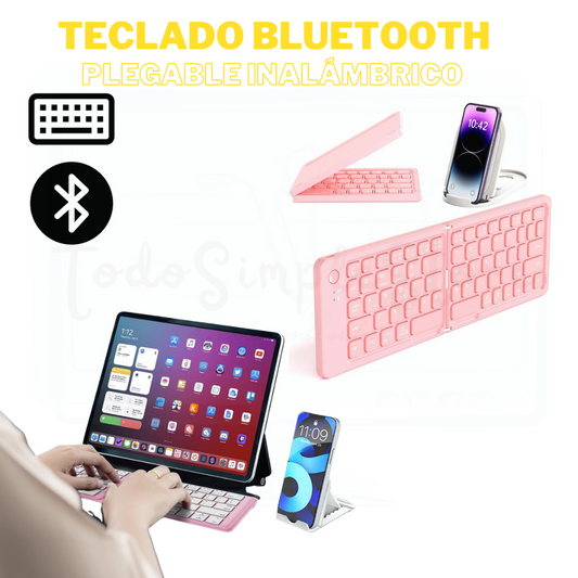 Teclado Bluetooth Plegable Inalámbrico